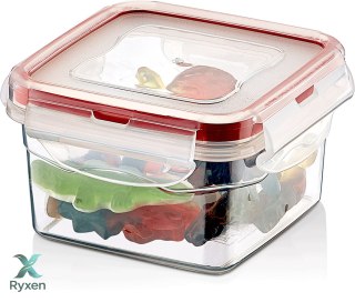 Pojemnik plastikowy kwadratowy SAVER BOX 300ml - szczelny i poręczny Kamai