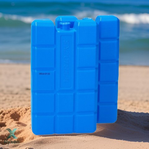 Wkłady mrożące 2 szt. 400 ml do lodówki turystycznej, atestowane do kontaktu z żywnością, 16x9,3x3,2 cm Kamai COOLBOX