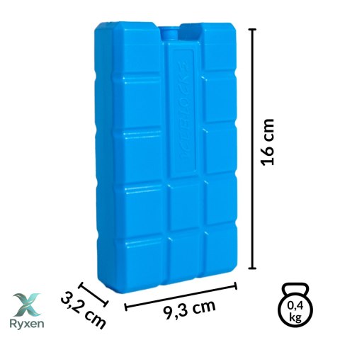 Wkłady mrożące 2 szt. 400 ml do lodówki turystycznej, atestowane do kontaktu z żywnością, 16x9,3x3,2 cm Kamai COOLBOX