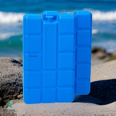 Wkłady mrożące 2 szt. 400 ml do lodówki turystycznej, atestowane do kontaktu z żywnością, 16x9,3x3,2 cm Kamai COOLBOX