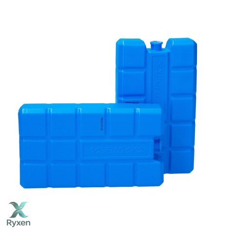 Wkłady mrożące 2 szt. 400 ml do lodówki turystycznej, atestowane do kontaktu z żywnością, 16x9,3x3,2 cm Kamai COOLBOX