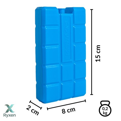 Wkłady mrożące 2 szt. po 240 ml do lodówek turystycznych i toreb termicznych, nietoksyczne, 8x15 cm Kamai COOLBOX