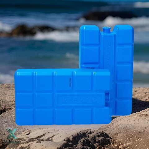 Wkłady mrożące 2 szt. po 240 ml do lodówek turystycznych i toreb termicznych, nietoksyczne, 8x15 cm Kamai COOLBOX