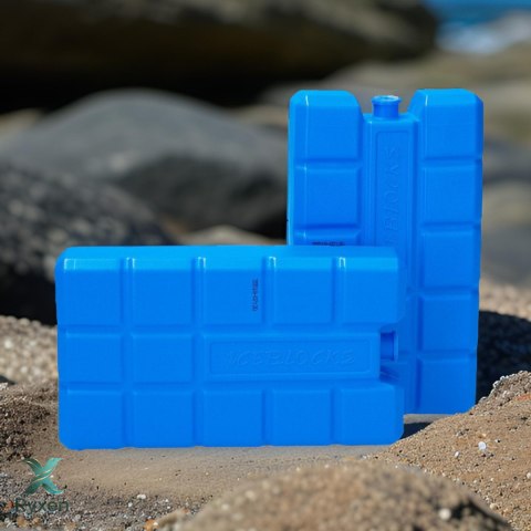 Wkłady mrożące 2 szt. po 240 ml do lodówek turystycznych i toreb termicznych, nietoksyczne, 8x15 cm Kamai COOLBOX