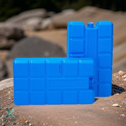 Wkłady mrożące 2 szt. po 240 ml do lodówek turystycznych i toreb termicznych, nietoksyczne, 8x15 cm Kamai COOLBOX