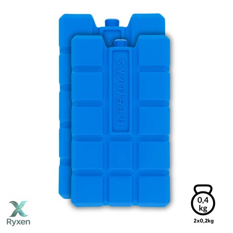 Wkłady mrożące 2 szt. po 240 ml do lodówek turystycznych i toreb termicznych, nietoksyczne, 8x15 cm Kamai COOLBOX