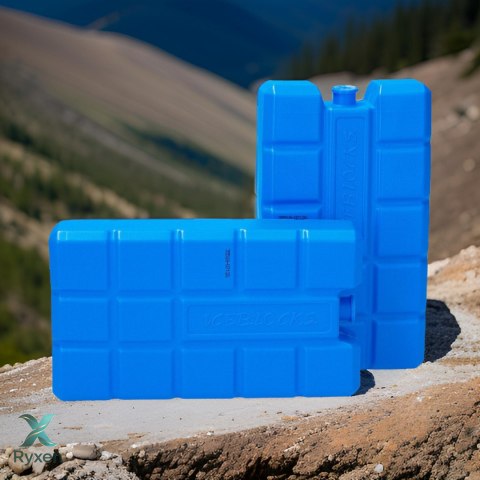 Wkłady mrożące 2 szt. po 240 ml do lodówek turystycznych i toreb termicznych, nietoksyczne, 8x15 cm Kamai COOLBOX