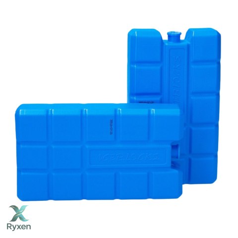 Wkłady mrożące 2 szt. po 240 ml do lodówek turystycznych i toreb termicznych, nietoksyczne, 8x15 cm Kamai COOLBOX