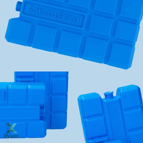 Wkład mrożący 400 ml zestaw 1 szt. do lodówki turystycznej, niebieski, 16x9,3x3,2 cm Kamai COOLBOX