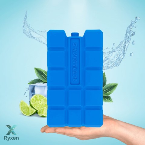 Wkład mrożący 400 ml zestaw 1 szt. do lodówki turystycznej, niebieski, 16x9,3x3,2 cm Kamai COOLBOX
