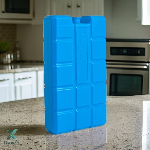 Wkład mrożący 400 ml zestaw 1 szt. do lodówki turystycznej, niebieski, 16x9,3x3,2 cm Kamai COOLBOX