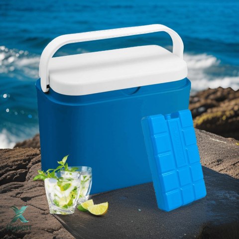Wkład mrożący 400 ml zestaw 1 szt. do lodówki turystycznej, niebieski, 16x9,3x3,2 cm Kamai COOLBOX