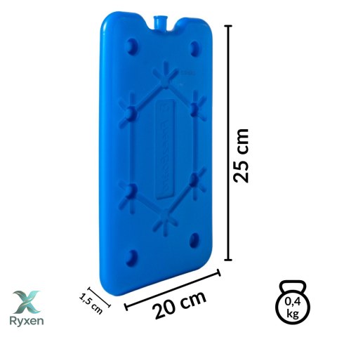 Wkład mrożący 400 ml do lodówki turystycznej, płaski, 25x20 cm, bezpieczny do kontaktu z żywnością Kamai COOLBOX