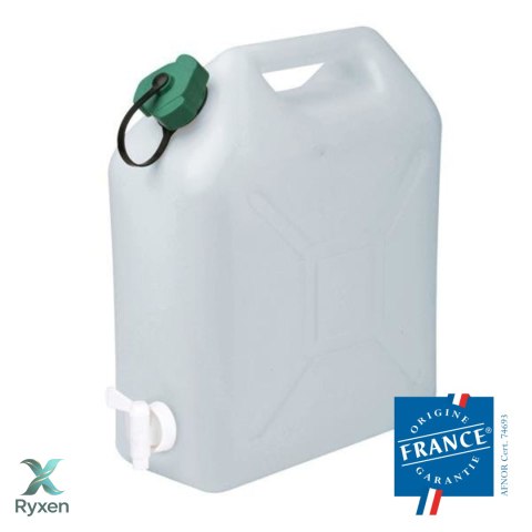 Kanister na wodę z kranikiem, twarde tworzywo z atestem spożywczym, 20L Kamai SMARTCAN