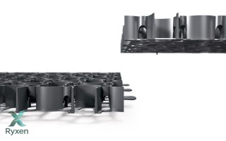 Kratka trawnikowa - parkingowa 50x50cm CZARNA Gardenplast