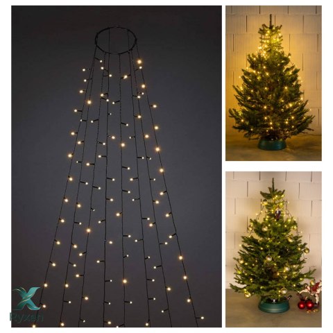 Kurtyna świetlna 160 lampek LED na choinkę Kamai Christmas Decorations