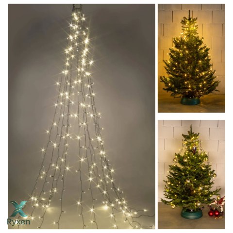 Kurtyna świetlna 300 lampek LED na choinkę FHS