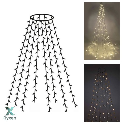 Kurtyna świetlna 300 lampek LED na choinkę FHS