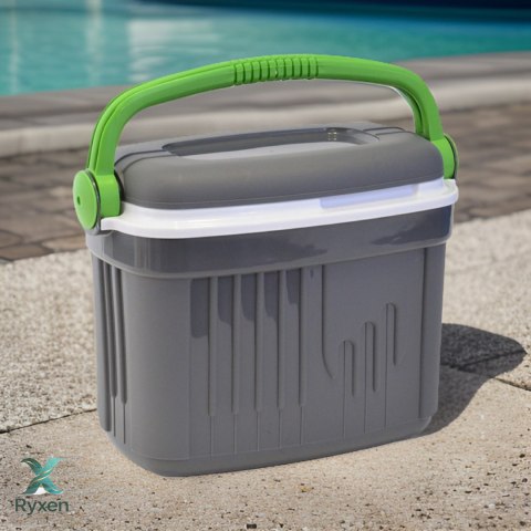 Lodówka turystyczna 8 L na wkłady mrożące, szara, 36x21x28 cm Kamai COOLBOX