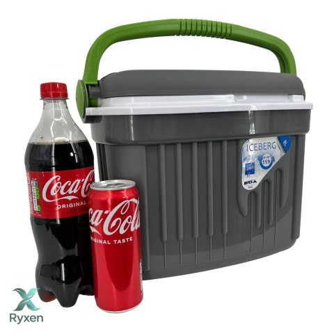 Lodówka turystyczna 8 L na wkłady mrożące, szara, 36x21x28 cm Kamai COOLBOX