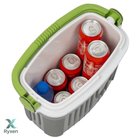 Lodówka turystyczna 8 L na wkłady mrożące, szara, 36x21x28 cm Kamai COOLBOX