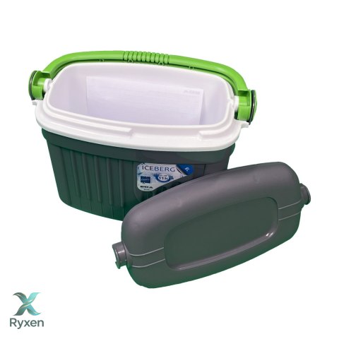 Lodówka turystyczna 8 L na wkłady mrożące, szara, 36x21x28 cm Kamai COOLBOX