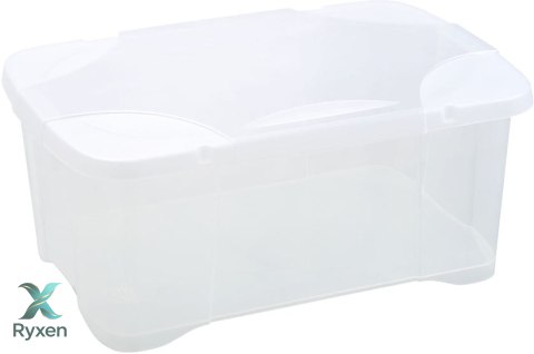 Pojemnik plastikowy 30L SKRZYNIA CLIP RANGE z pokrywą TRANSPARENTNY Kamai EDA