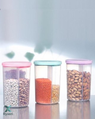 Pojemnik plastikowy 3w1, 3x750ml Gonpa