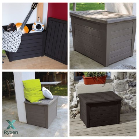 Skrzynia ogrodowa 160L TAUPE Kamai EDA