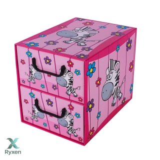 Pudełko kartonowe 2 szuflady pionowe SAWANNA ZEBRA Aroma Smak