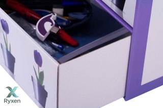 Pudełko kartonowe 2 szuflady poziome DONICZKI TULIPANY Aroma Smak