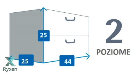 Pudełko kartonowe 2 szuflady poziome SAWANNA NOSOROŻEC Aroma Smak