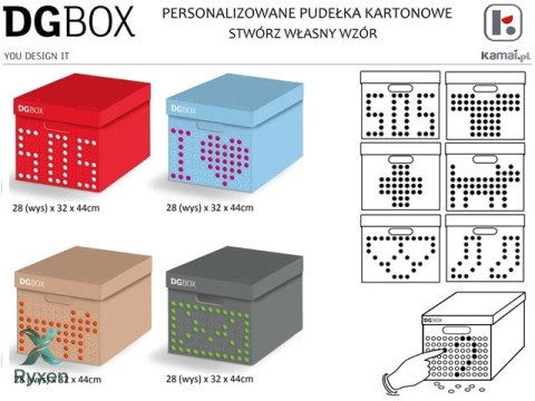 Pudełko kartonowe personalizowane DGBOX CZERWONE Lavatelli