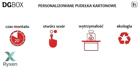 Pudełko kartonowe personalizowane DGBOX SZARE Lavatelli