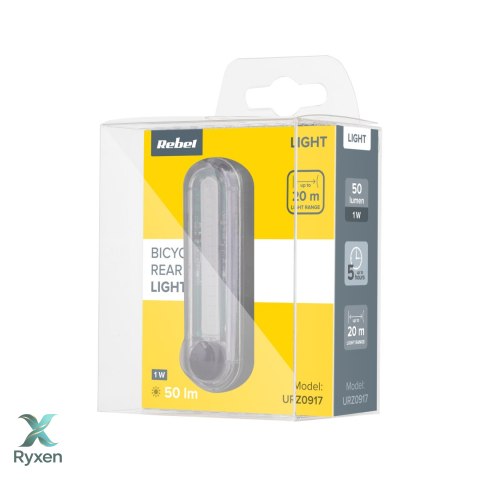 Lampa rowerowa tylna COB z kablem USB LP