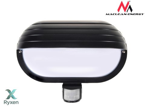 Oprawa ścienna Maclean, z czujnikiem PIR, max. 60W, 180°, MCE33B Maclean