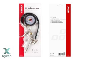 Pistolet do pompowania z manometrem 12 bar amio-01279 AMiO