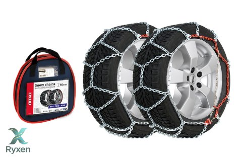 Łańcuchy śniegowe 16 mm 4x4 kb-255 amio-02124 AMiO