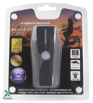EOT018 Esperanza lampka led rowerowa na przód cursa Esperanza
