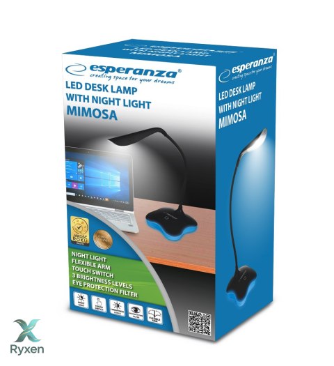 ELD105K Esperanza lampka biurkowa led mimosa czarna Esperanza