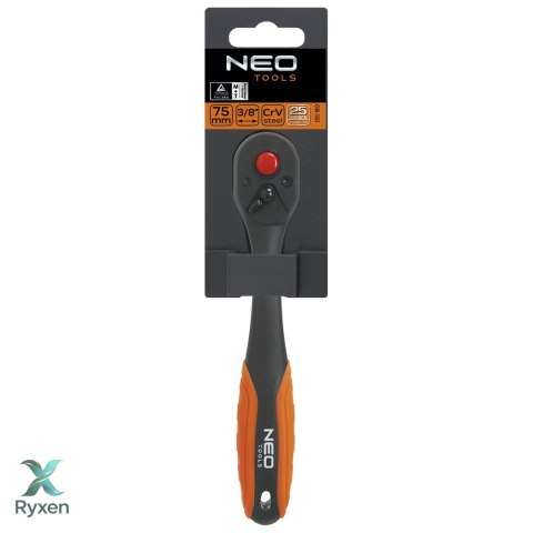 Grzechotka odgięta 3/8", 200 mm NEO TOOLS