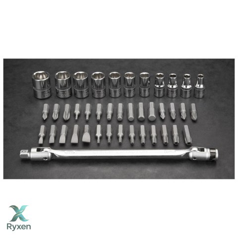 Klucze nasadowe 1/4", zestaw 41szt NEO TOOLS