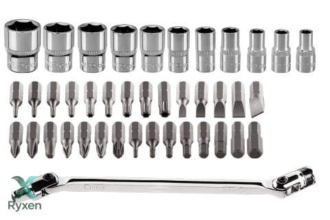 Klucze nasadowe 1/4", zestaw 41szt NEO TOOLS