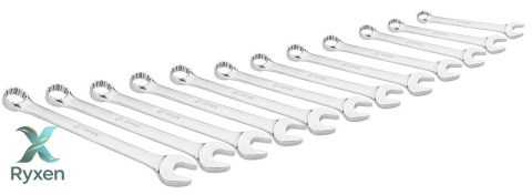 Klucze płasko-oczkowe 13-32 mm, zestaw 12 szt. TOPEX