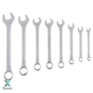 Klucze płasko-oczkowe 6-19 mm, zestaw 8 szt. Top Tools