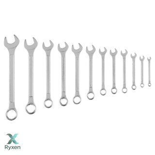 Klucze płasko-oczkowe 6-22 mm, zestaw 12 szt. Top Tools