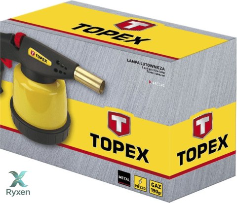 Lampa lutownicza gazowa na naboje 190 g, zapłon piezo TOPEX