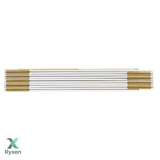 Miara składana drewniana 2 m, biało-żółta NEO TOOLS