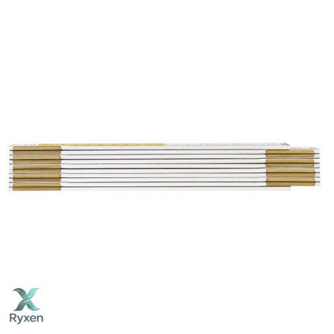 Miara składana drewniana 2 m, biało-żółta NEO TOOLS