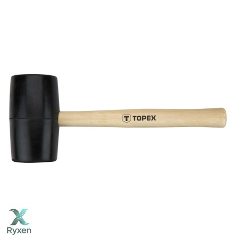 Młotek gumowy 63 mm, 680 g, trzonek drewniany TOPEX